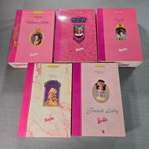 Mattel Barbie Great Eras Collection Set 5 Dolls Victorian Medieval Greek French